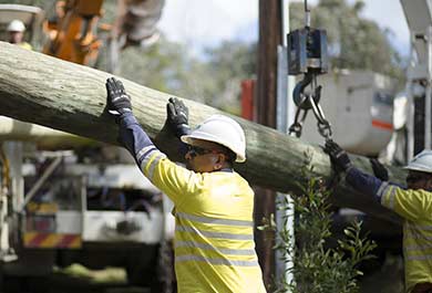 Power Pole Replacements at NSW, Australia